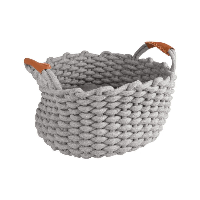 Panier Enya Rond Gris & Gris Clair Pour Chat Ou Petit Chien - Flamingo