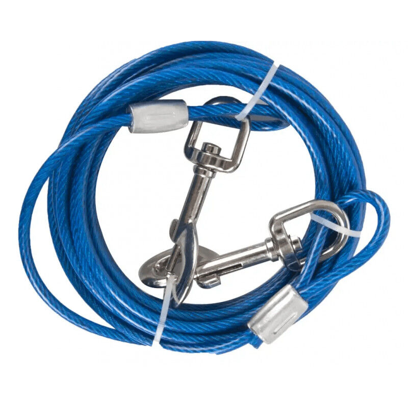 Cable De Niche Plastifie Bleu 5m - 5mm