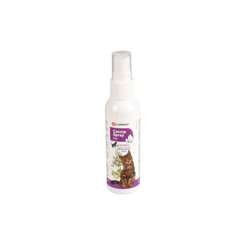 Spray Snif À Chat Transparent A Base De Catnip - Flamingo