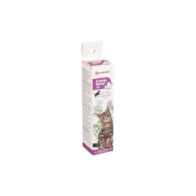 Spray Snif À Chat Transparent A Base De Catnip - Flamingo