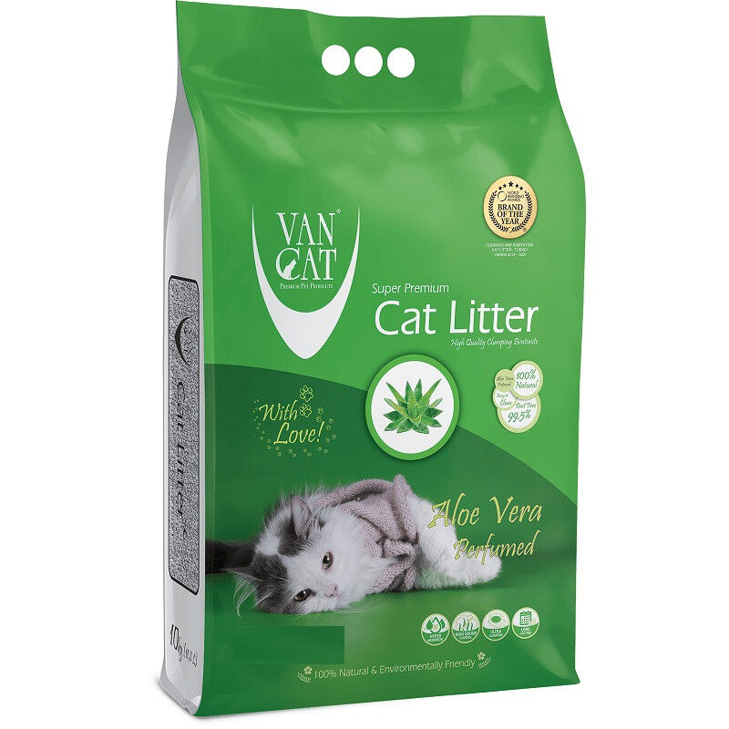 Litière Agglomérant A L'aloe Vera Pour Chat