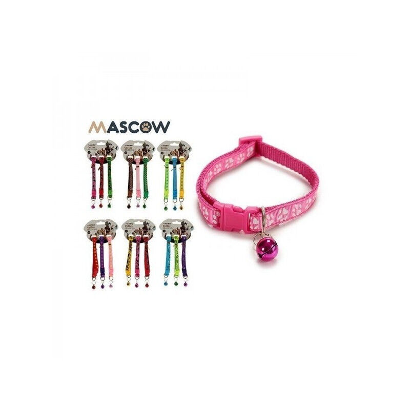 Collier Nylon Sangle Reglable Pour Chat Et Petits Chiens - Mascow