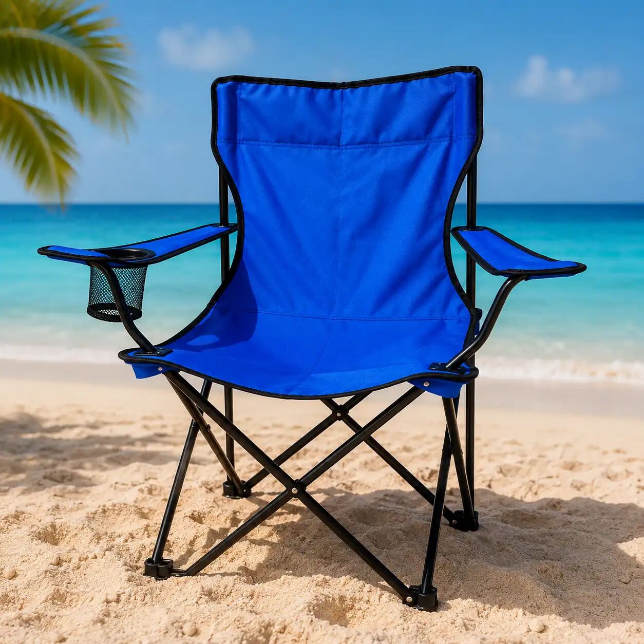 Fauteuil De Camping Pliable Premium Avec Porte-gobelet Et Sac De Transport thumbnail 2