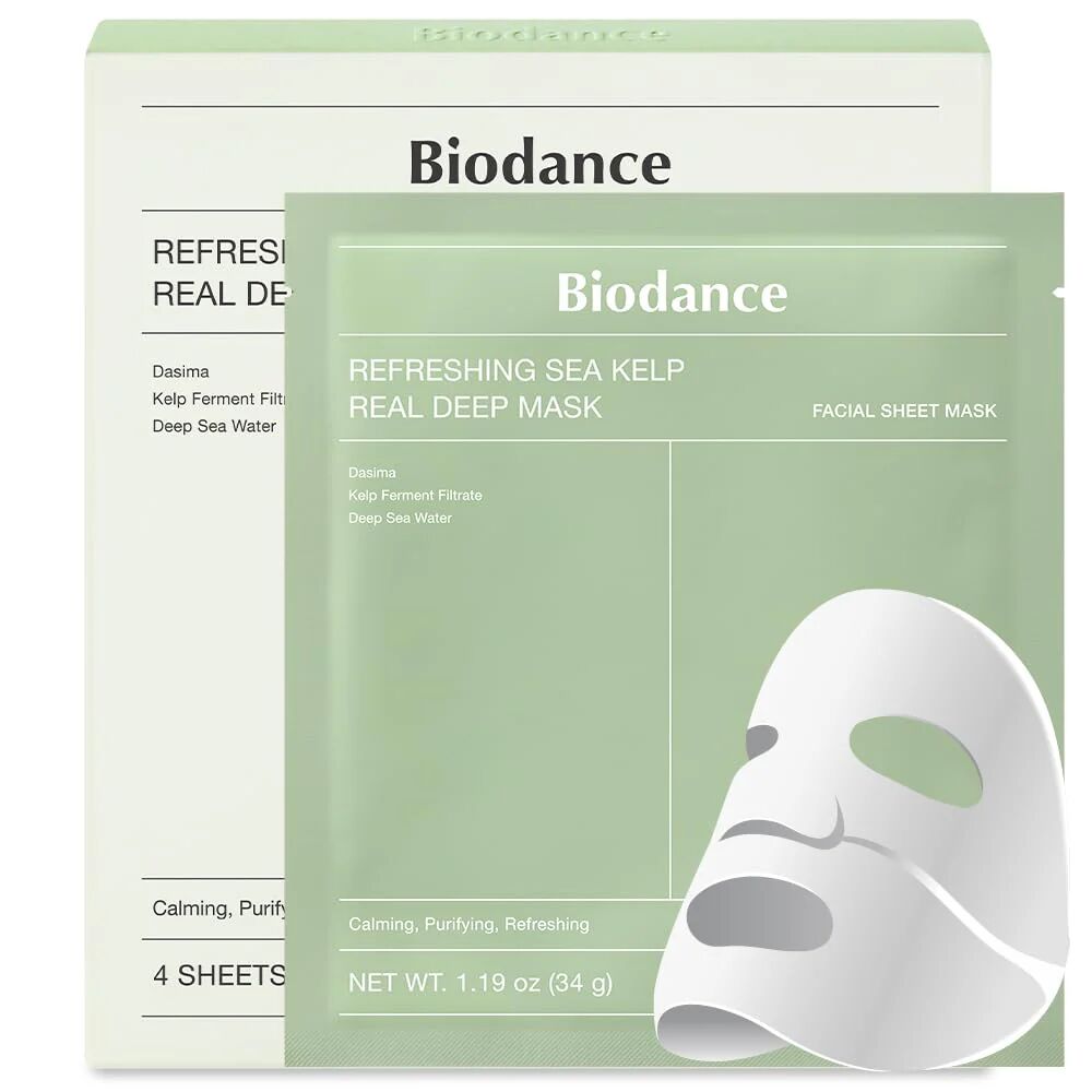 Biodance Refreshing Sea Kelp Real Deep Mask - 1box (4 Units)