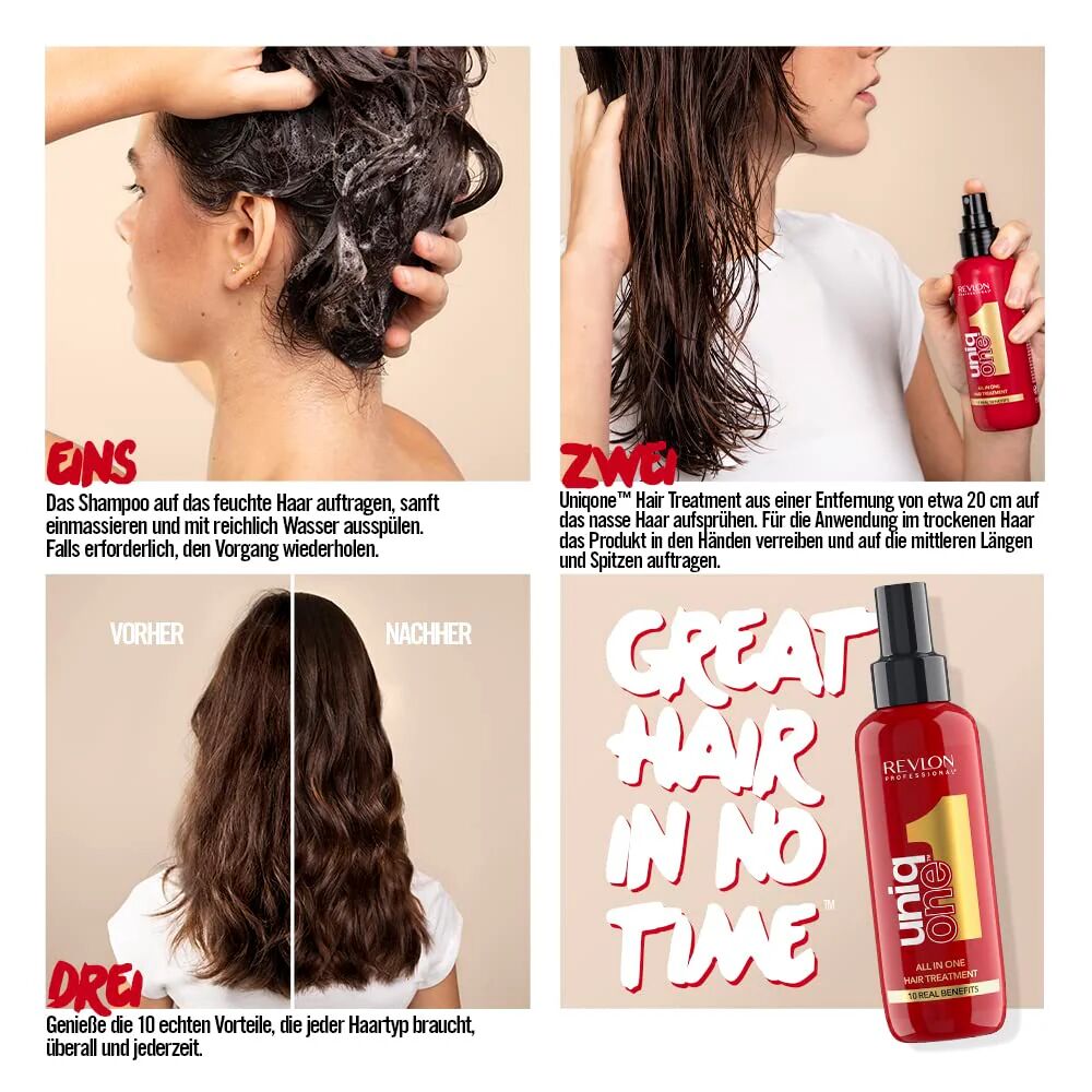 Revlon Professional Uniqone All In One Hair Treatment For More Volume - 150ml thumbnail 3