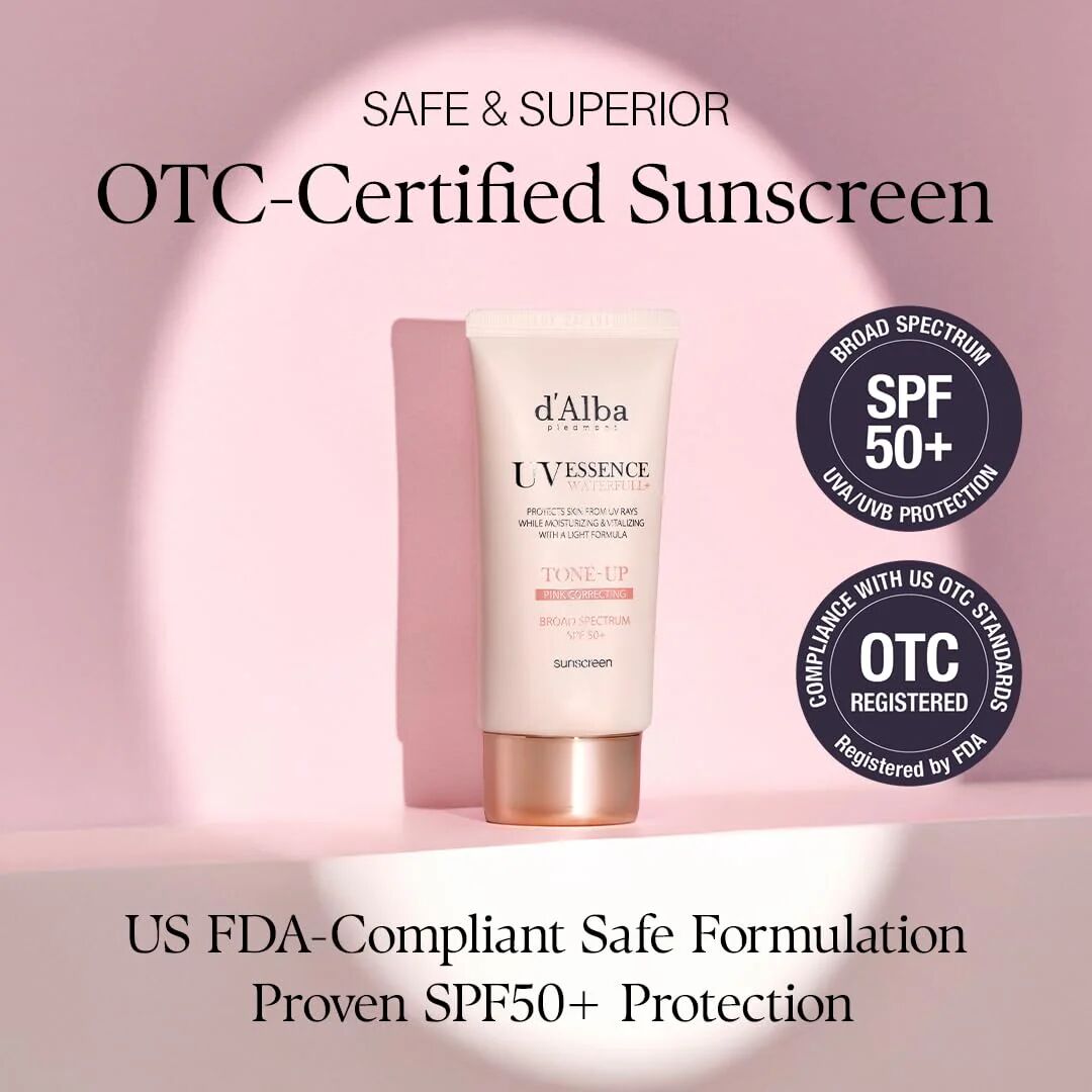 Dalba Uv Essence Waterfull Tone - Up Sun Cream (pink) - 50ml thumbnail 3