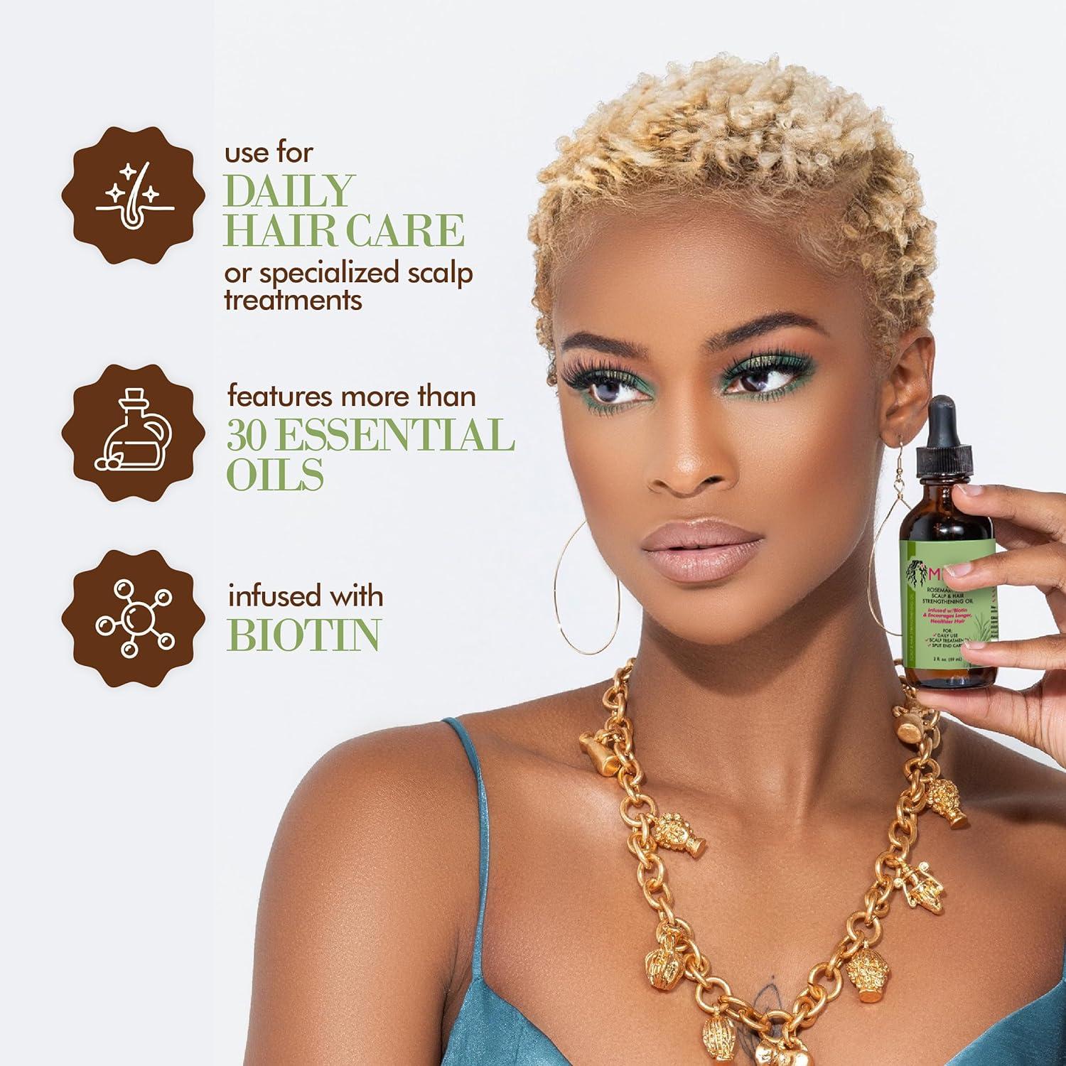 Mielle Organics Mielle Huile Fortifiante Pour Les Cheveux, Romarin Et Menthe - 59ml thumbnail 3