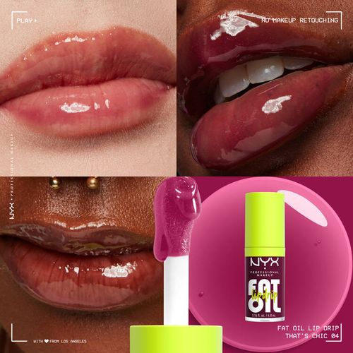 Nyx Professional Makeup Lipgloss Fat Oil Lip Drip - Thats Chic, 4,8 Ml