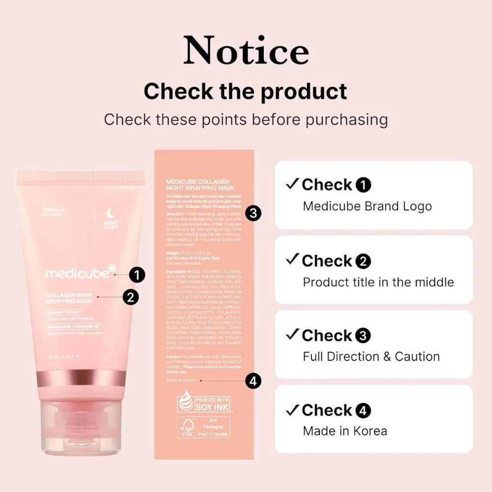 Medicube Collagen Night Wrapping Mask - 75ml thumbnail 3