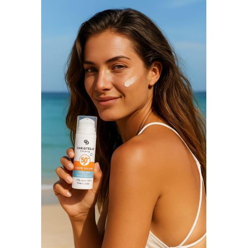 Écran Solaire Imperméable Et Hydratant Avec Spf50+ Pour Peau Sensible, Invisible New