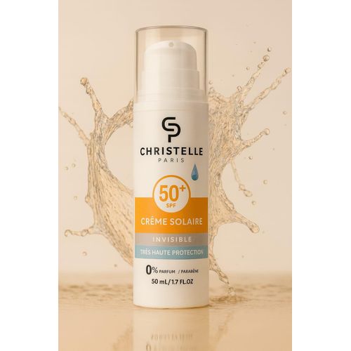 Écran Solaire Imperméable Et Hydratant Avec Spf50+ Pour Peau Sensible, Invisible New