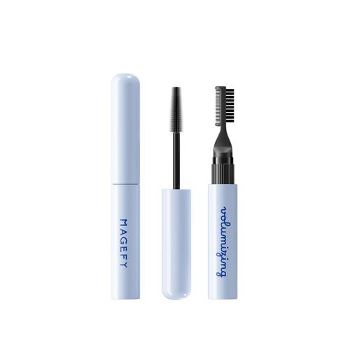 Magefy 2-en-1 Mascara B121 Lengthening - Mascara Allongeant Et Volumisant Waterproof, Double Brosse Curling Volume