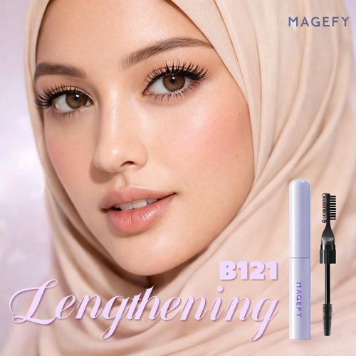 2-en-1 Mascara B121 Lengthening - Mascara Allongeant Et Volumisant Waterproof, Double Brosse Curling Volume thumbnail 3