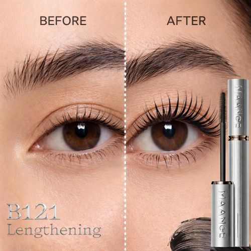 Maange Waterproof Mascara B121 Lengthening Black - Mascara Allongeant Et Volumisant Longue Tenue, Effet Cils Longs Et Regard Intense