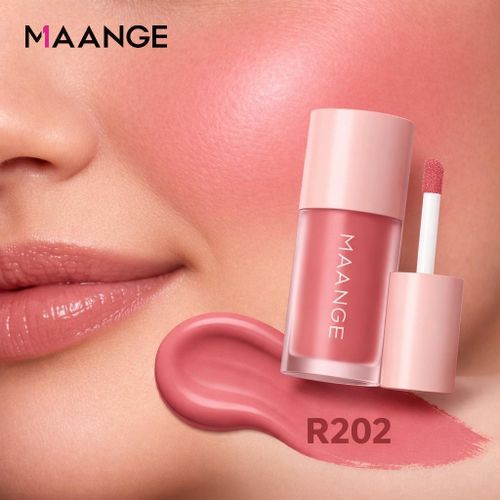 Maange Softlight Pigment Liquid Blush R202 Rose Nude - Blush Liquide Crémeux Haute Pigmentation, Effet Bonne Mine Naturelle