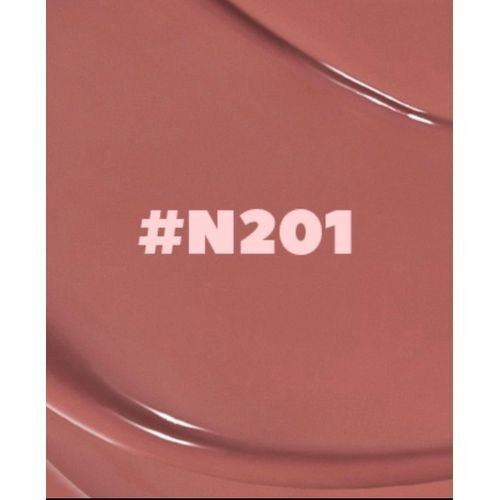 Magefy Lip Glaze Mat N201 Nude - Rouge À Lèvres Liquide Effet Velours, Teinte Naturelle, Application Précise