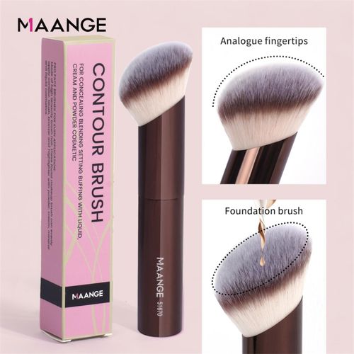 Pinceau Contour & Fond De Teint - Fibres Nylon Douces 