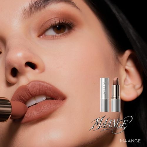 Maange Blur Matte Lipstick N106 - Rouge À Lèvres Mat Velours Nude Brun Chocolat Chaud, Effet Flouté, Texture Crémeuse Confort Longue Durée