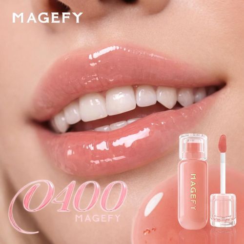 Magefy Serum Lip Gloss O400 Pêche Gloss - Brillant À Lèvres Effet Gloss Ultra Brillant, Couleur Peach, Lip Gloss Maquillage Lèvres