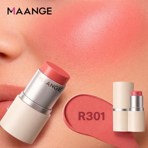 Maange Softlight Pigment Blush Stick R301 Rose Naturel - Blush Crème En Stick, Effet Bonne Mine, Texture Douce Facile À Estomper