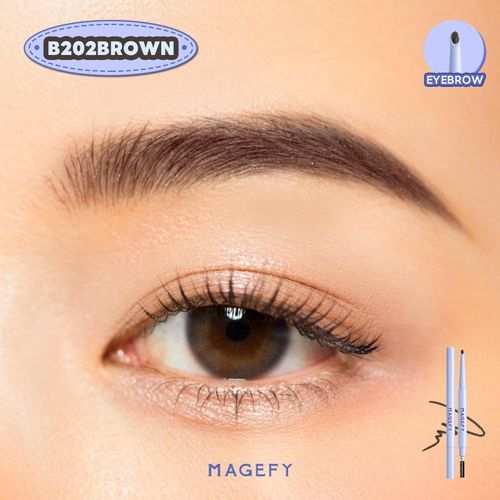 Crayon Sourcils B202 Brown Double Embout Avec Brosse Spoolie