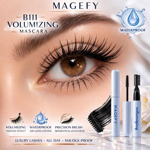 2-en-1 : Mascara Volume Intense Double Brosse Curling & Définition