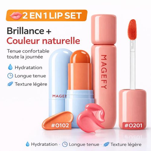 Pack - Lip Tint Glossy Hydratant + Produit Lèvres Complémentaire