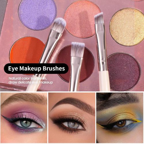 Kit 7 Pinceaux Maquillage Professionnels - Pinceaux Visage & Yeux - Poils Synthétiques Doux - Manche Pro thumbnail 3