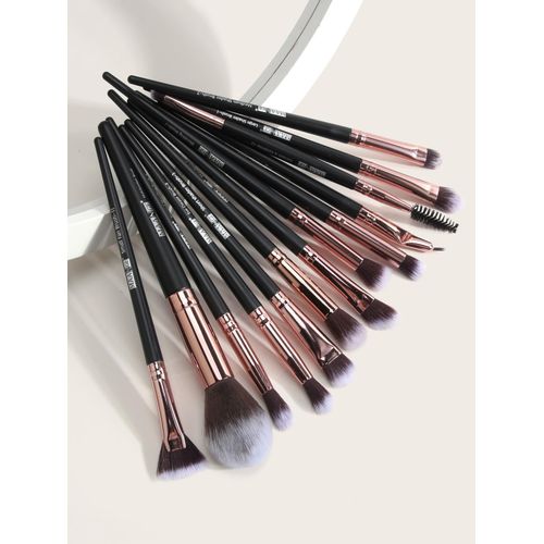 Maange Set 13 Pinceaux Maquillage Professionnels - Makeup Brush Set Visage & Yeux - Pinceaux Fond De Teint, Poudre, Blush, Eyeshadow - Fibres Synthétiques Douces - Manche Noir