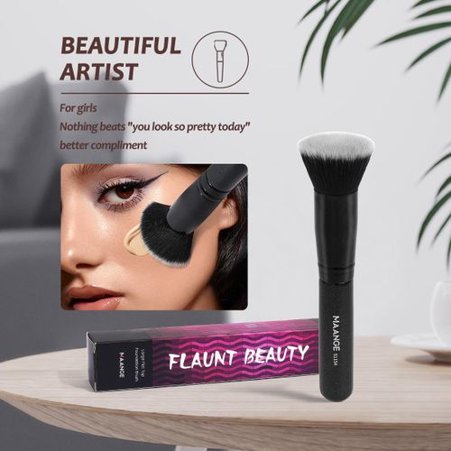 Maange Pack Beauté Maange+magefy - Pinceau Fond De Teint Plat + Palette De Fards À Paupières 6 Couleurs