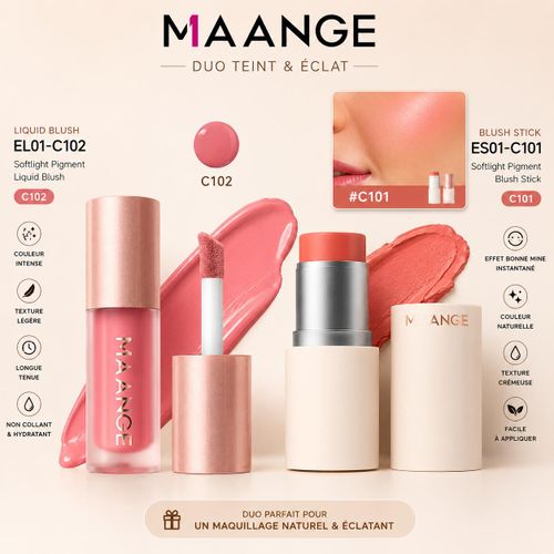 Duo Teint & Éclat - Liquid Blush + Blush Stick 