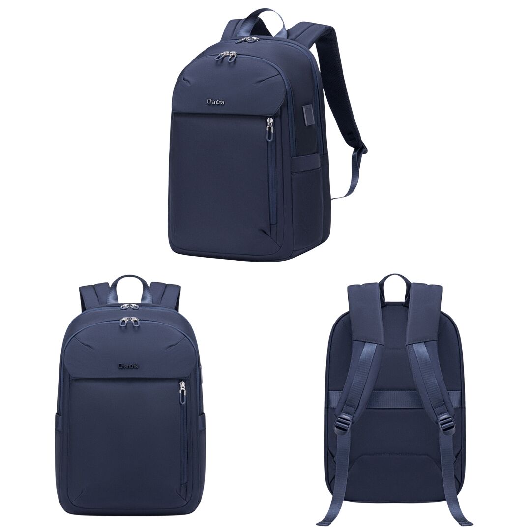 Sac À Dos Business En Tissu Semi-structuré Avec Fermeture À Glissière thumbnail 4