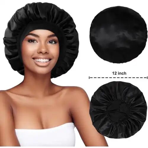 Bonnet De Nuit Élastique À Large Bande Pour Femme - Tissu Et Design Aléatoires