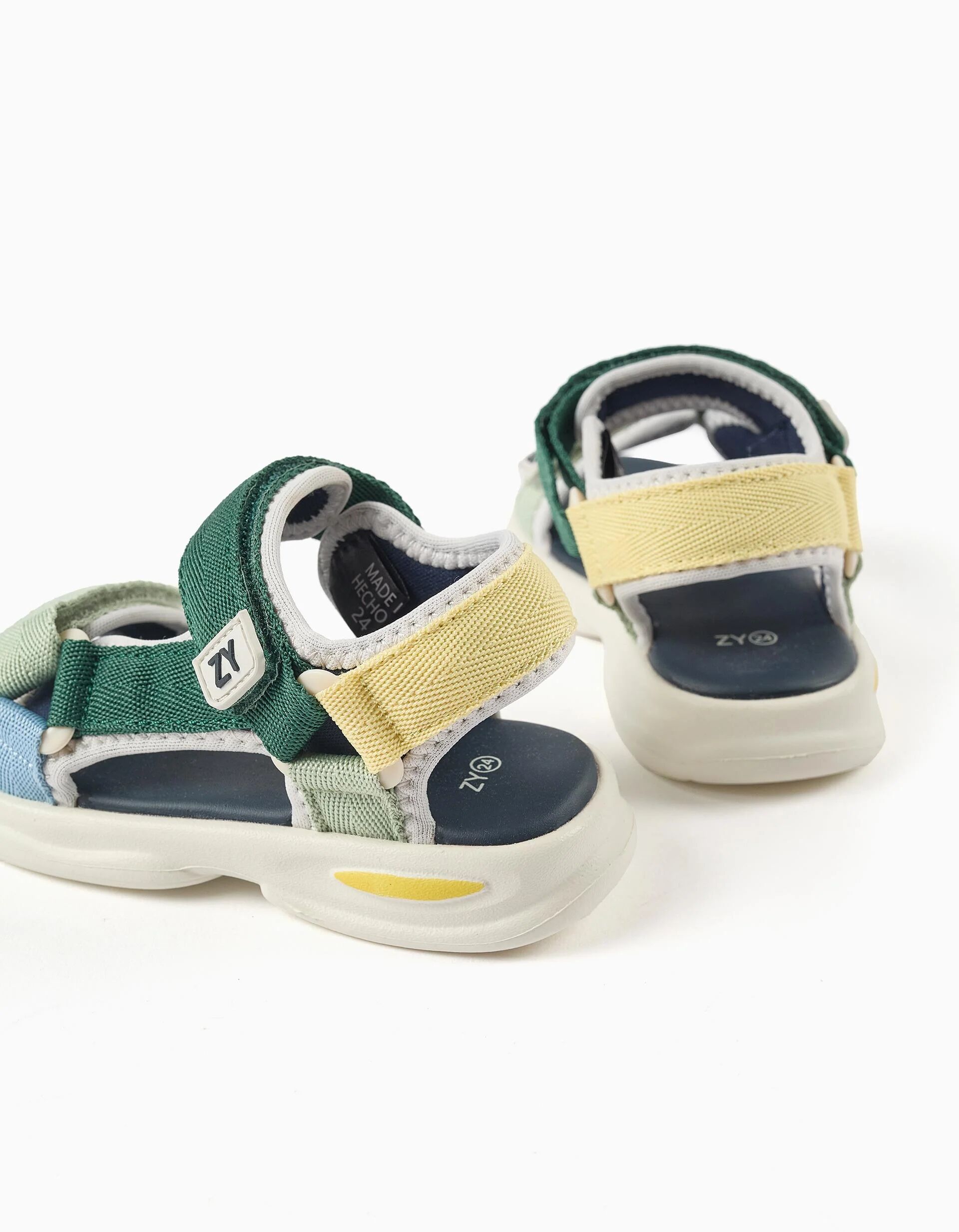 Superlight Sandals With Touch-fastening Straps For Baby Boys, Multicolour thumbnail 2