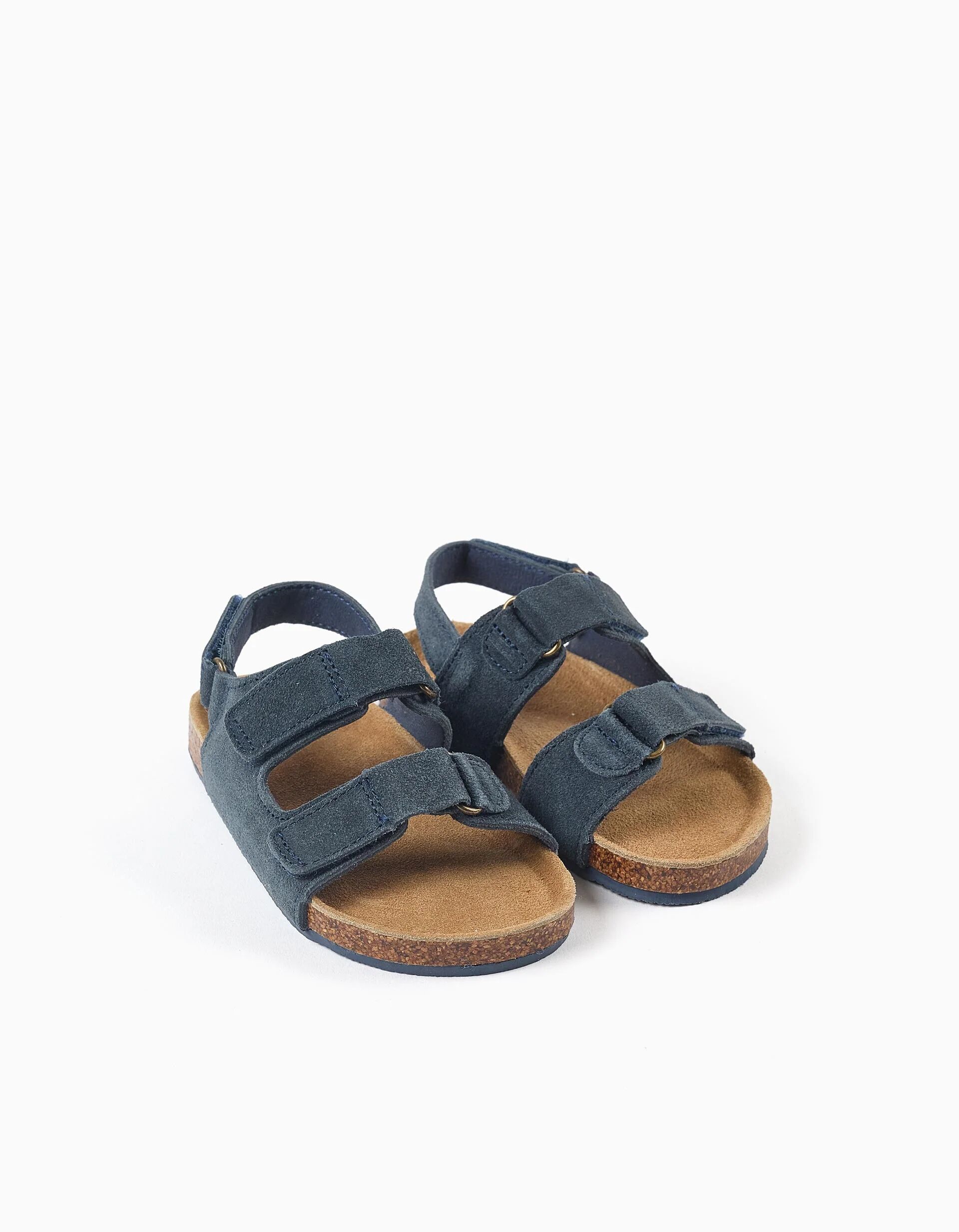 Suede Footbed Sandals With Cork Insole For Baby Boys thumbnail 3