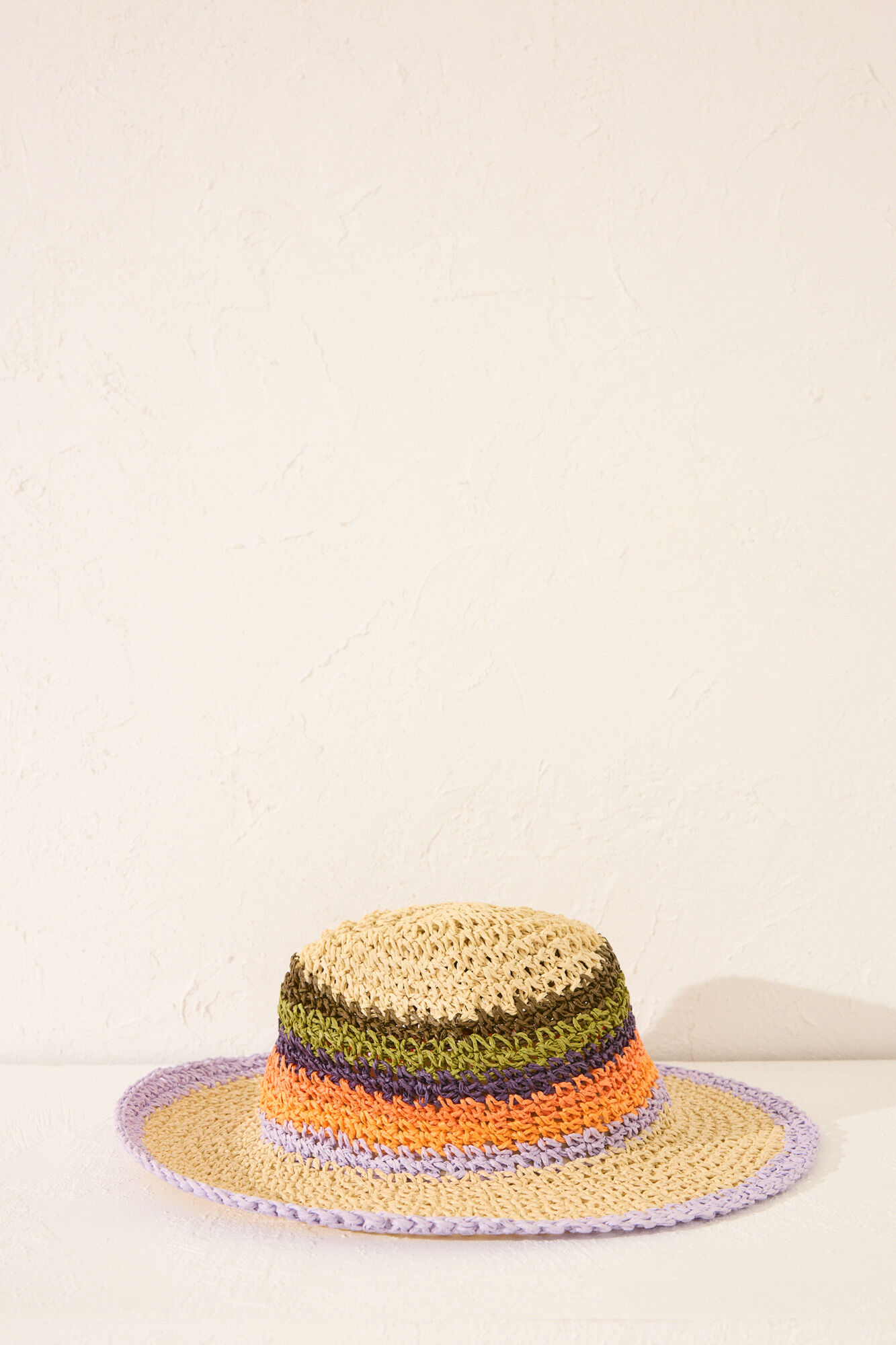Chapeau En Raphia De Couleur Naturelle