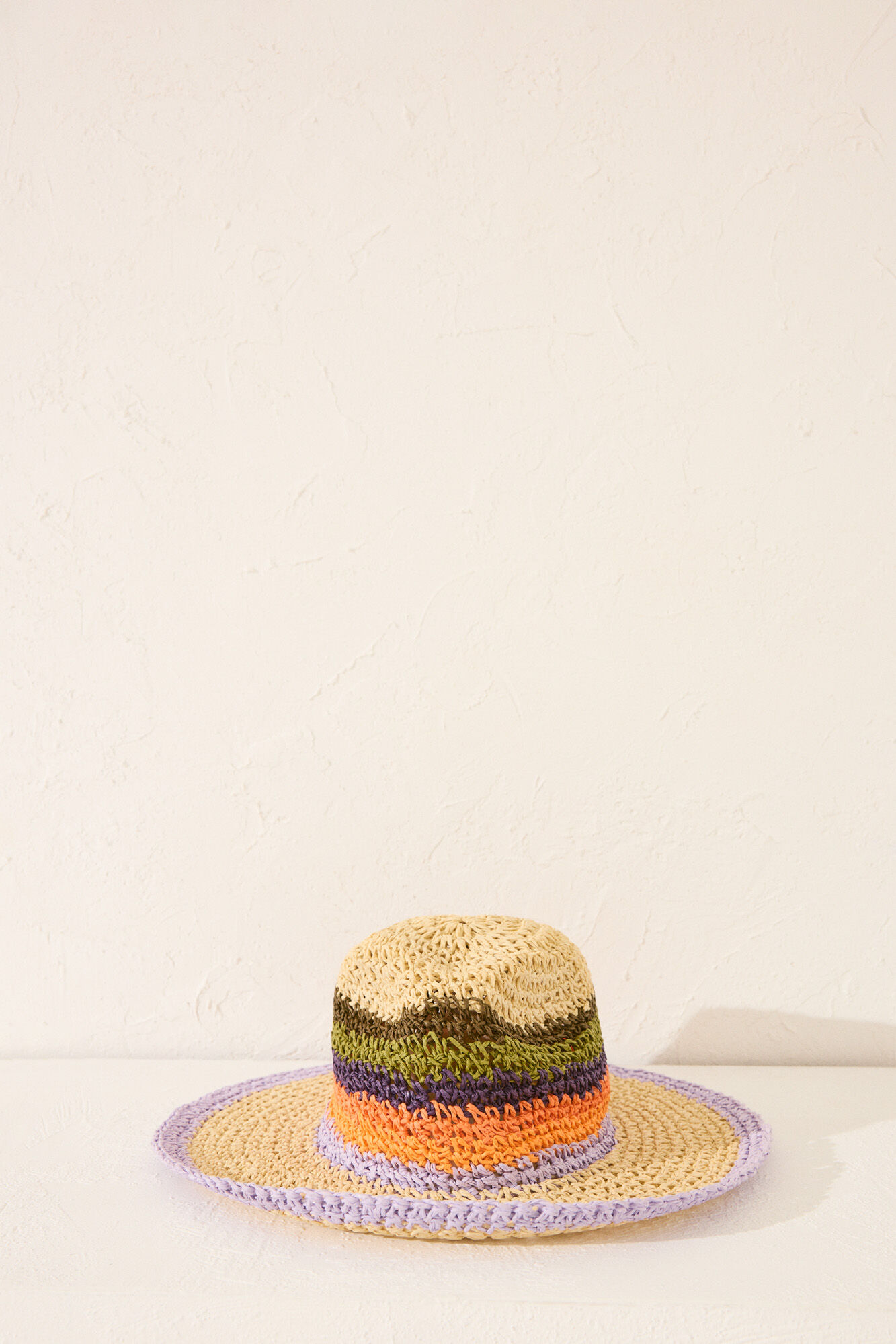Chapeau En Raphia De Couleur Naturelle