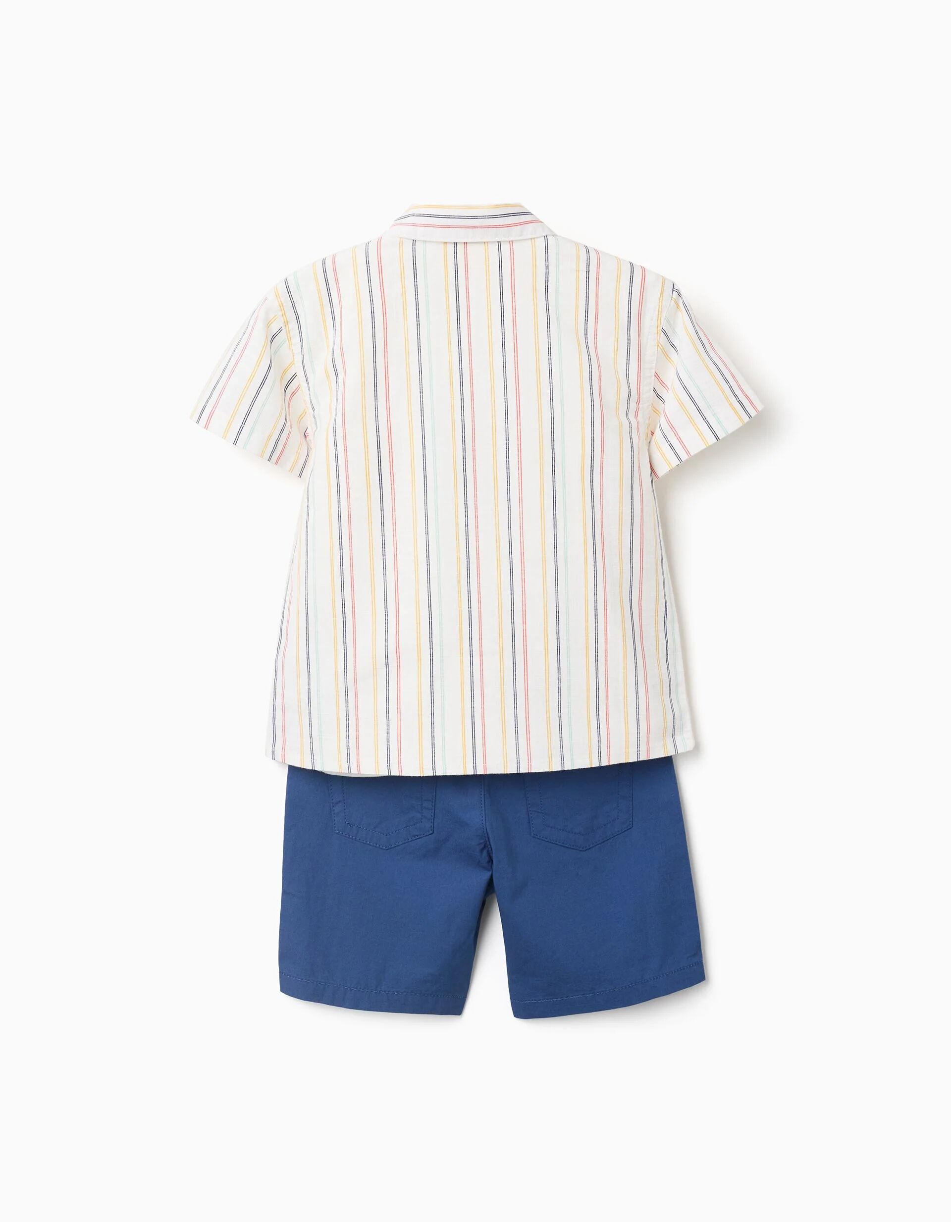 3-piece Short Sleeve Cotton Set For Baby Boys
