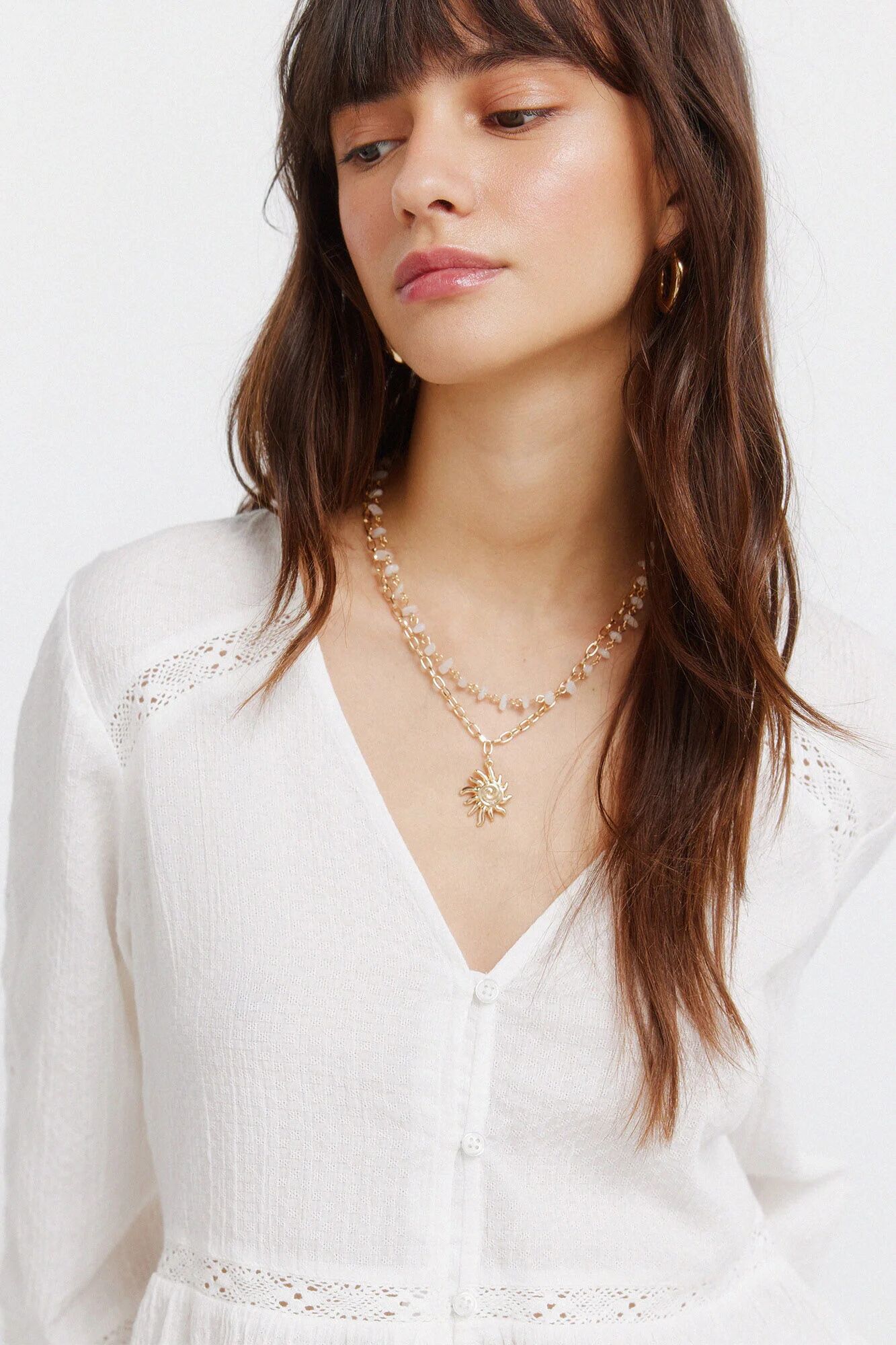 Chemise En Coton À Rayures Romantique thumbnail 3