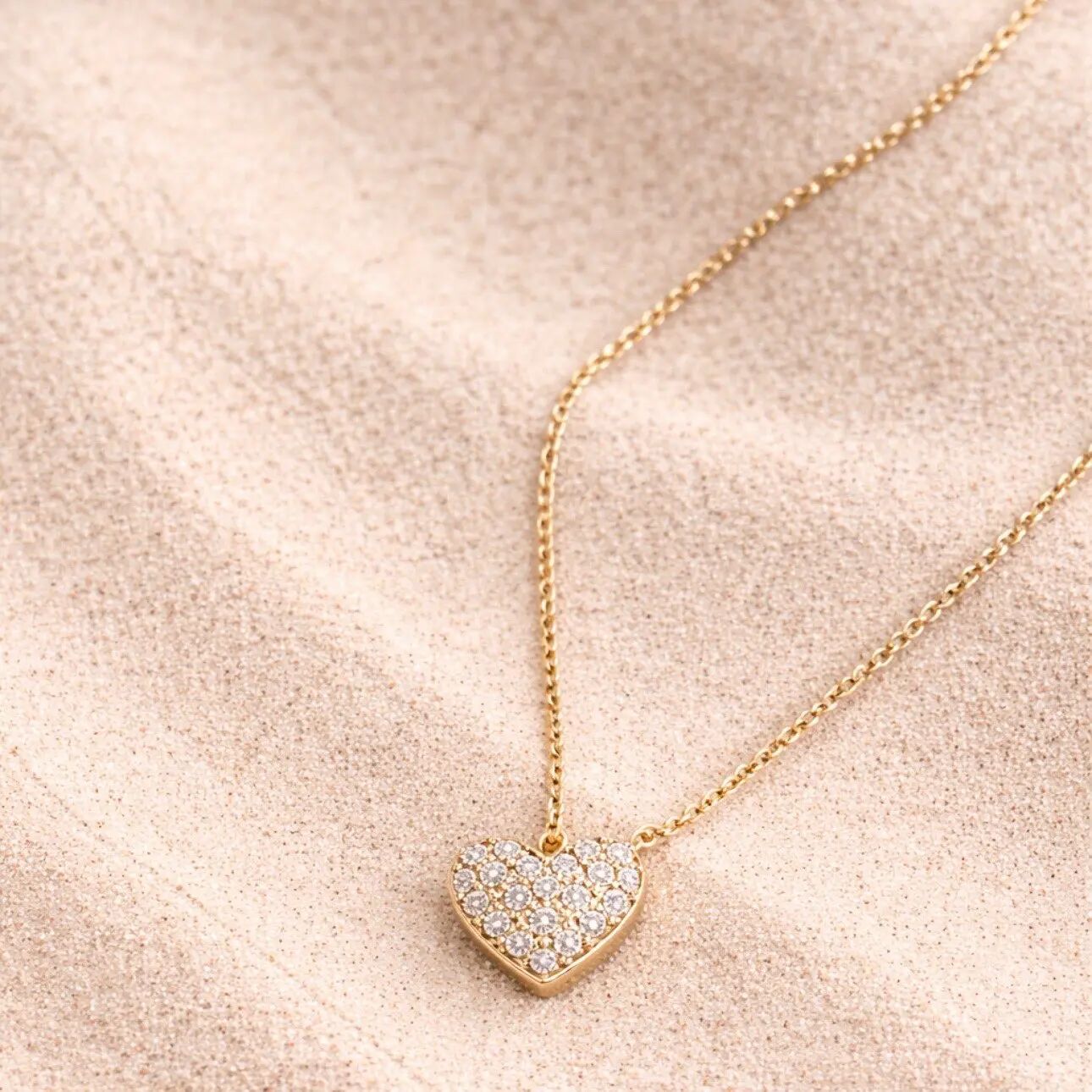 Collier Doré Pendentif Cœur
