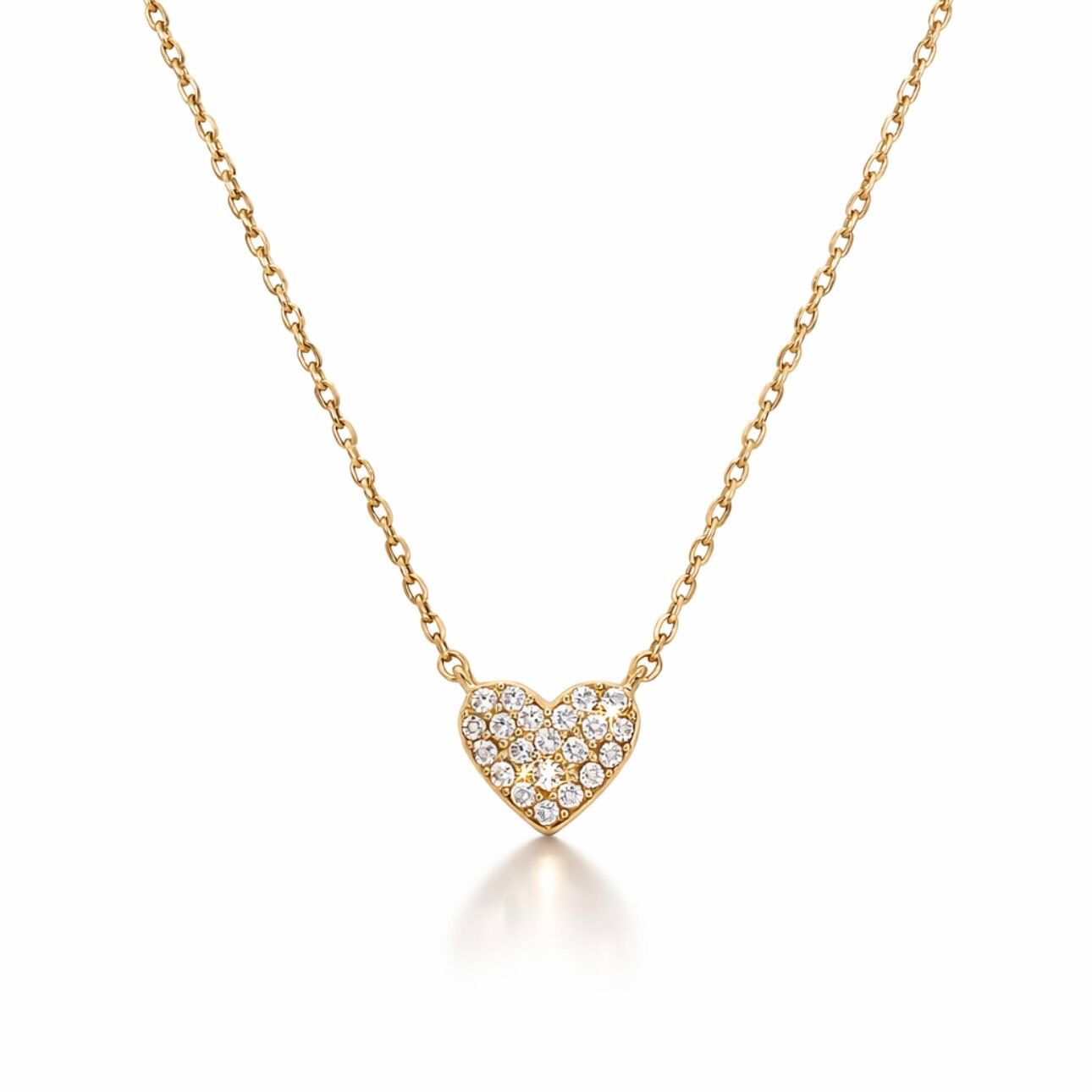 Collier Doré Pendentif Cœur