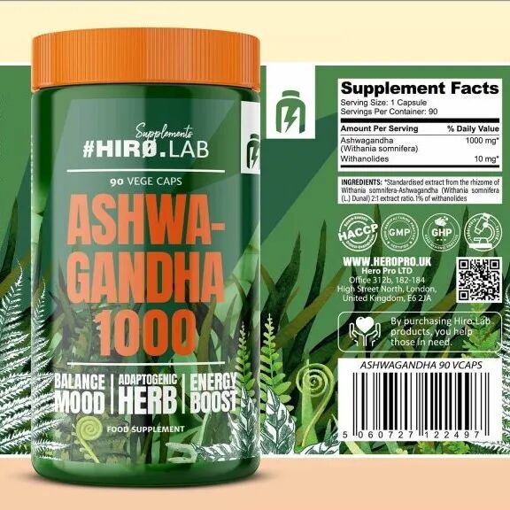 Ashwagandha 1000 Mg - 90 Capsules Végétales
