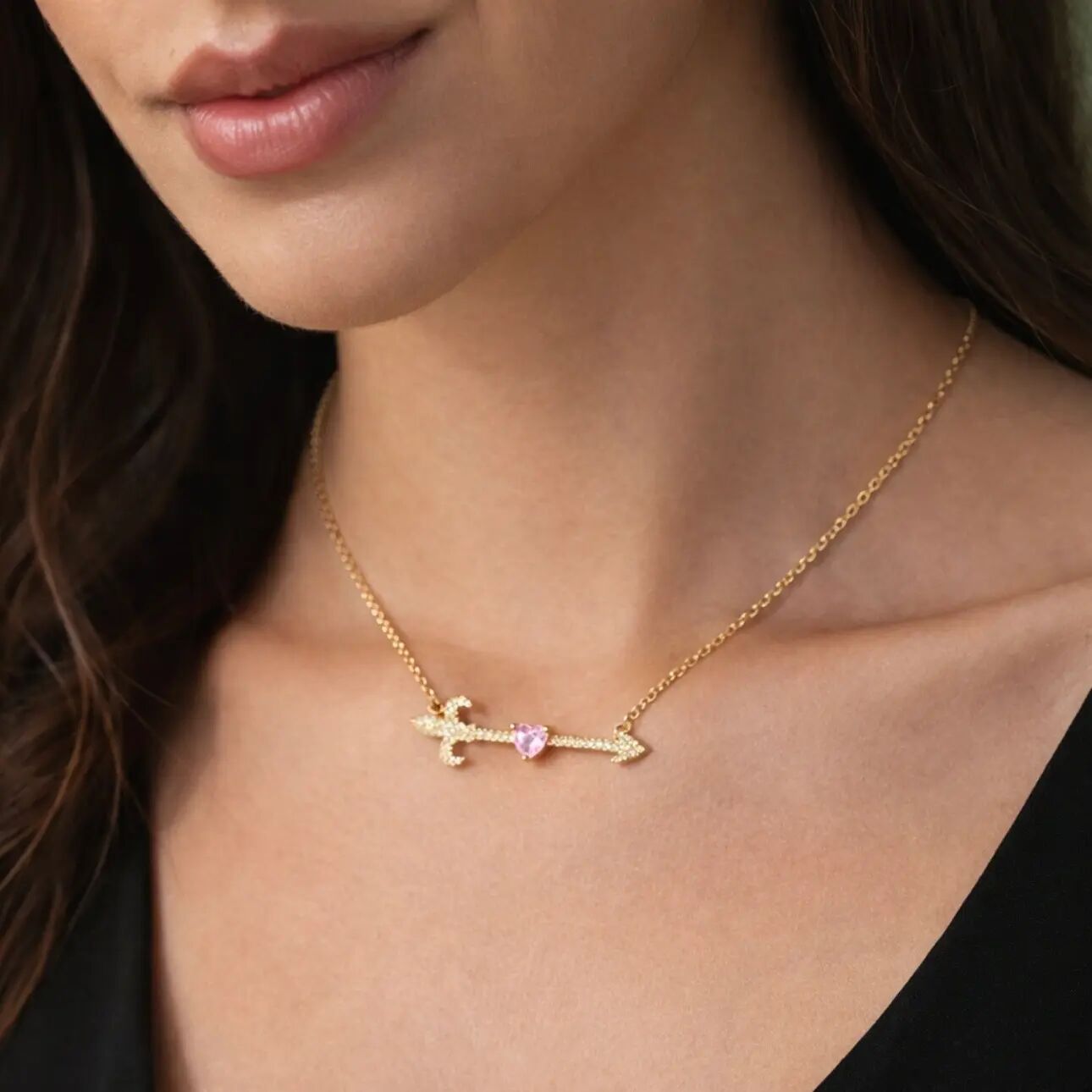 Collier Doré Cupidon