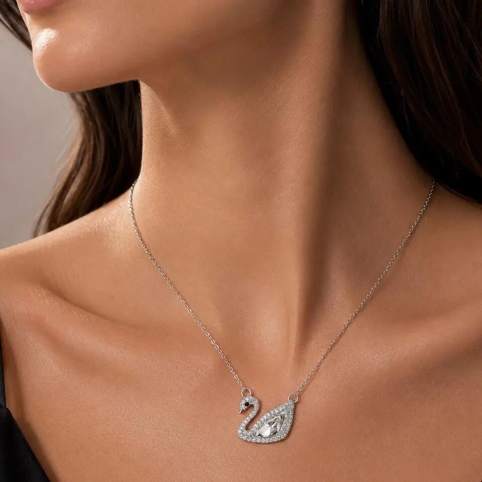 Collier Argenté Aurea Swan Lumière