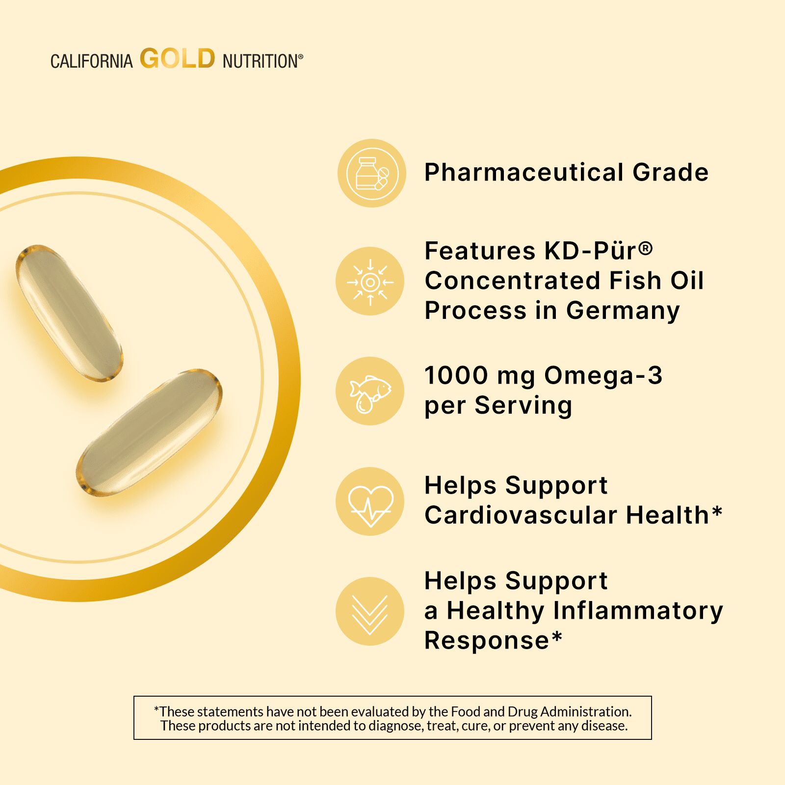 Omega 800 Huile De Poisson De Qualité Pharmaceutique - 80 % Epa/dha - Forme Triglycéride - 1000 Mg thumbnail 4
