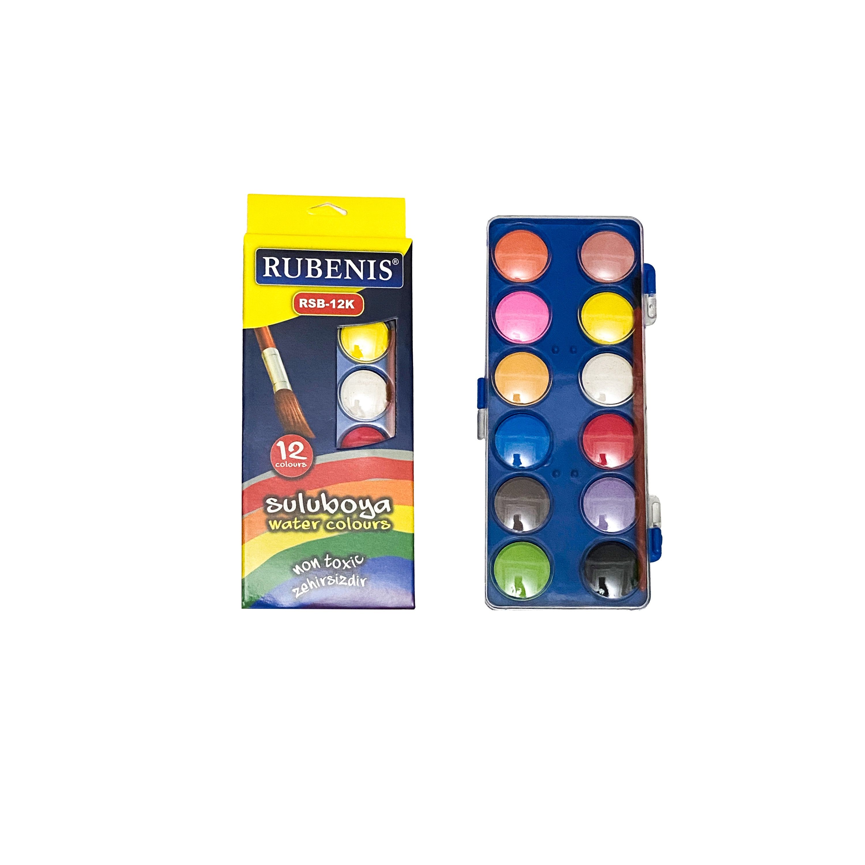 Mini Boîte De Peinture 12 Couleurs