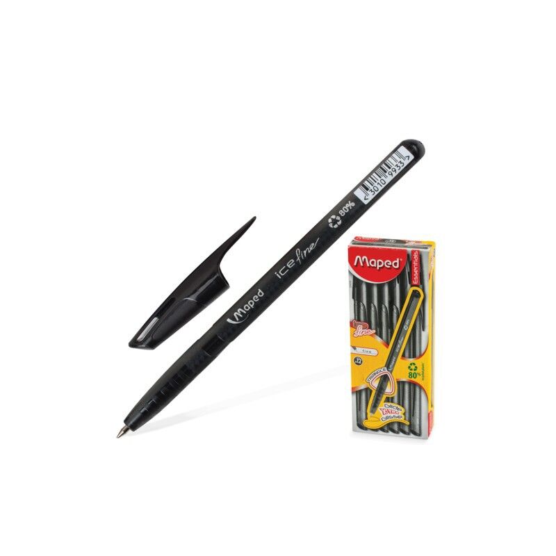 Stylos À Bille Ice Fine Noir Maped Réf. 224235