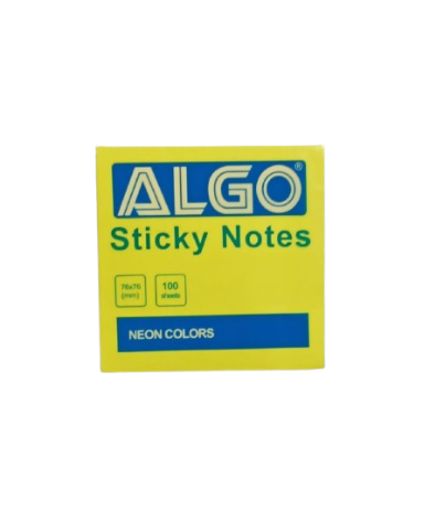 Post It Jaune ( 76 x 76) Mm Algo Pastel 