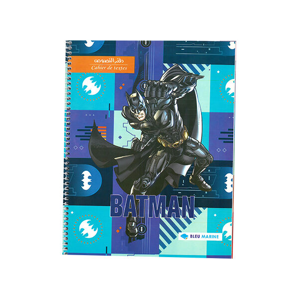 Cahier De Textes Spirale 124p Grands Carreaux 70g Petit Format A5 Bleu Marine Réf. 7143