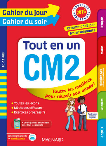 Cahier Du Jour Cahier De Soir Tout En Un Ce2 Réf. 3263